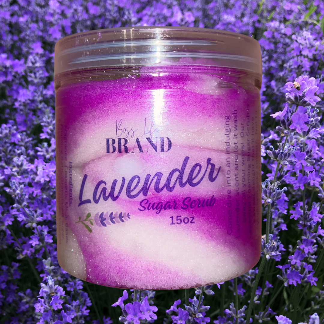 LAVENDER FOAMING SUGAR SCRUB (15oz)